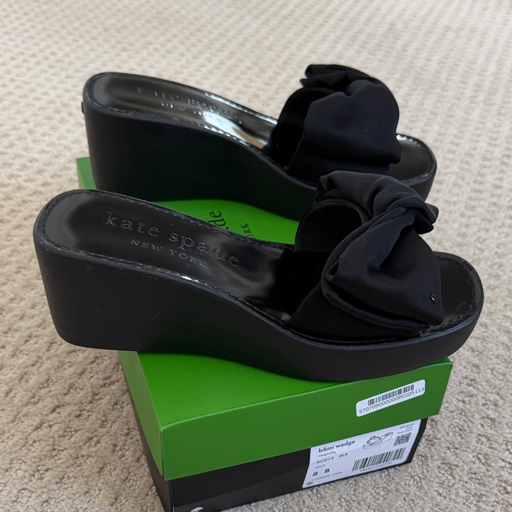 kate spade Black Bikini Wedge - Picture 2 of 5